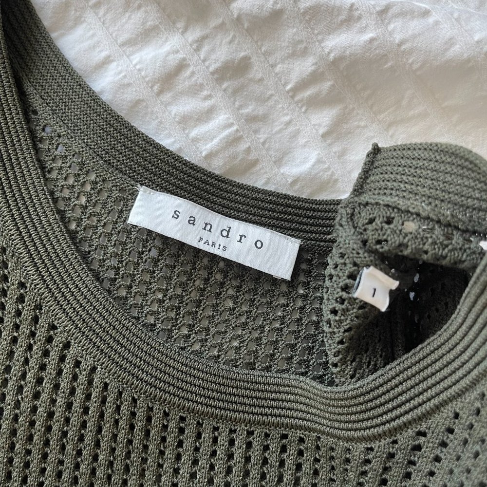 Sandro Green Knit Dress - Gem